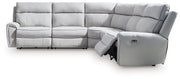 Social Pointe Power Reclining Sectional - Furniture City (CA)l