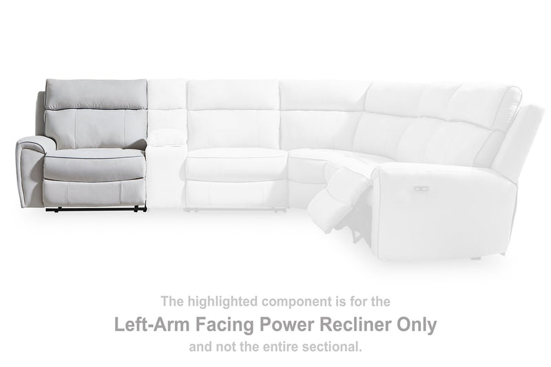 Social Pointe Power Reclining Sectional - Furniture City (CA)l