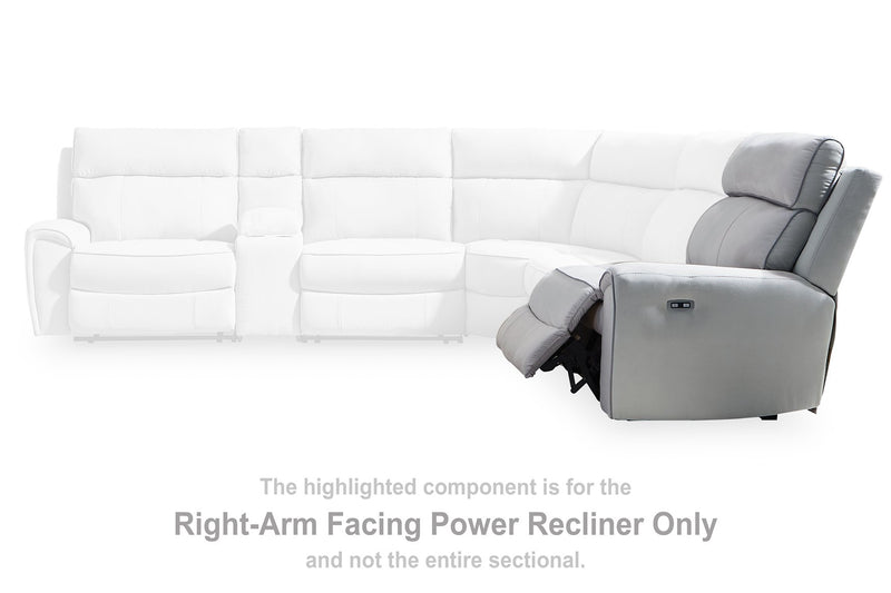 Social Pointe Power Reclining Sectional - Furniture City (CA)l