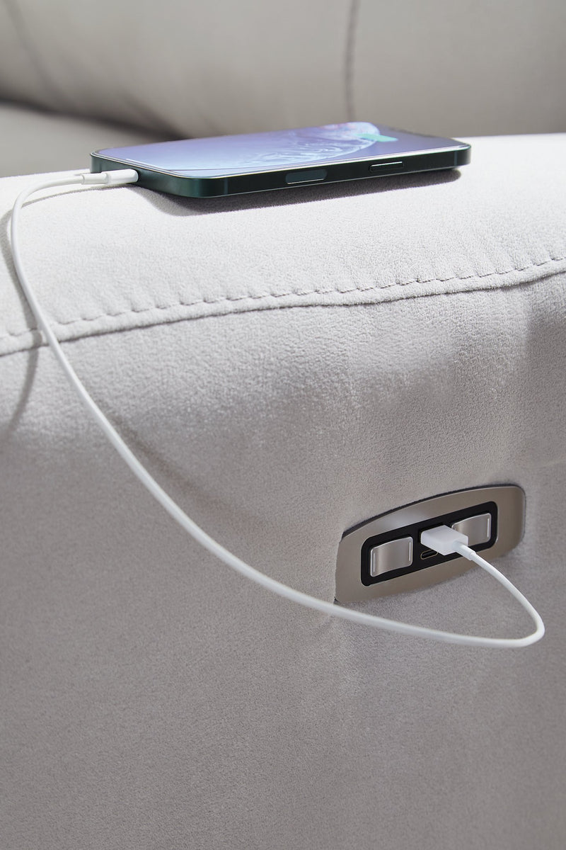 Social Pointe Power Reclining Sectional - Furniture City (CA)l