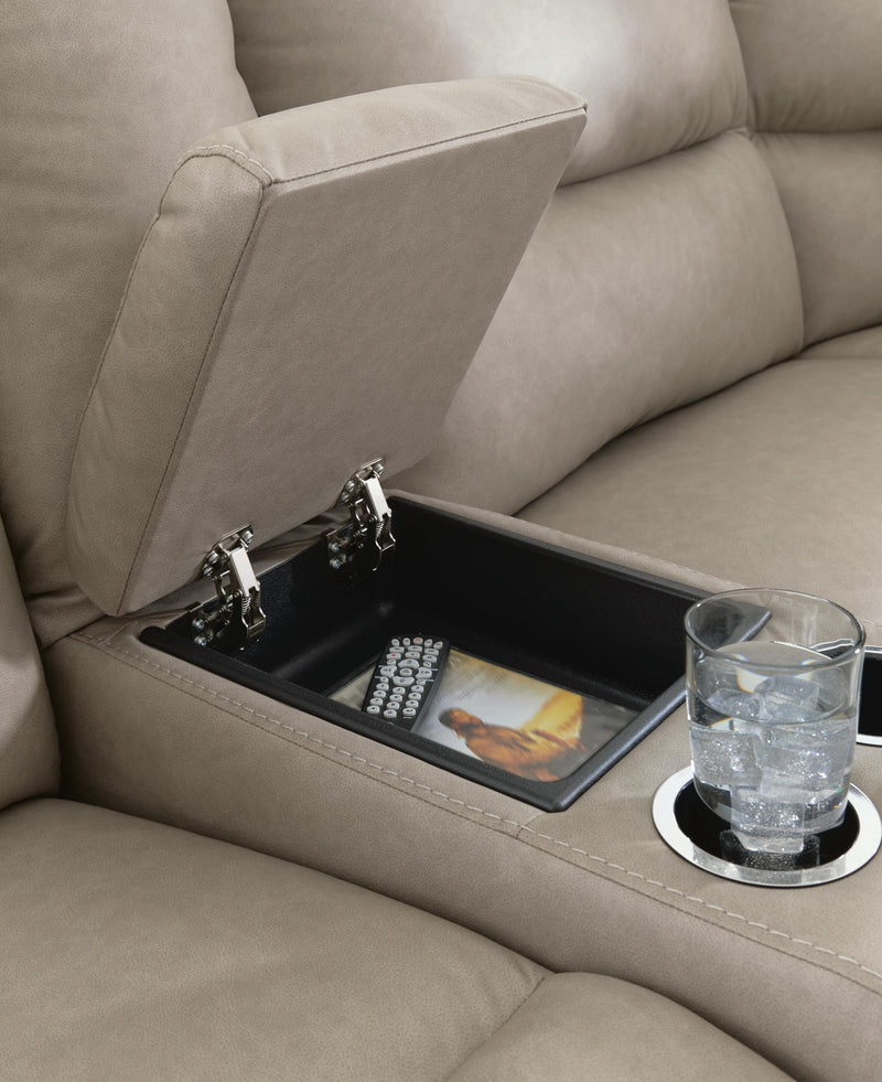 Narwhal Place Reclining Sectional with Storage Console