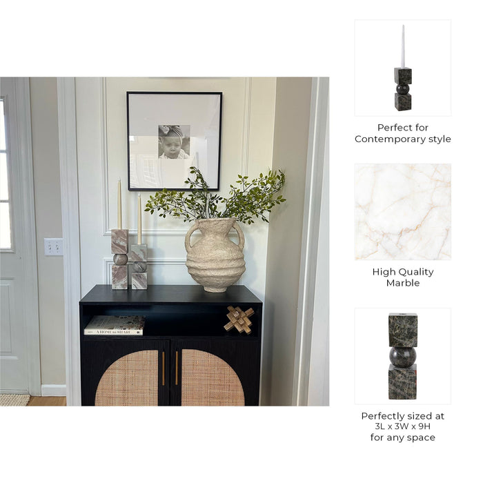 9x3-chunky-marble-taper-holder-forest-green-9