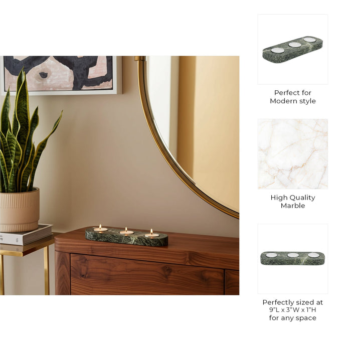 9x3-marble-3-tealight-holder-forest-green-4