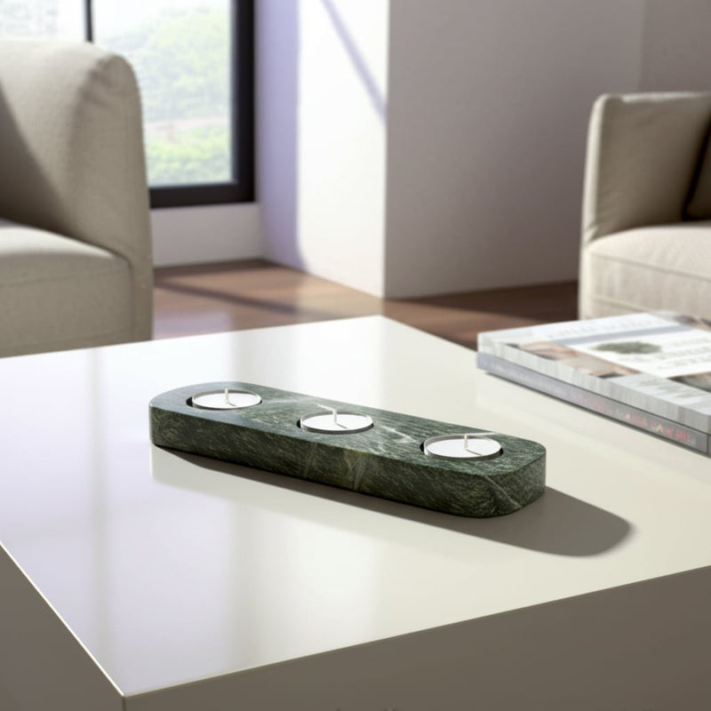 9x3-marble-3-tealight-holder-forest-green-7