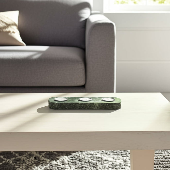 9x3-marble-3-tealight-holder-forest-green-8