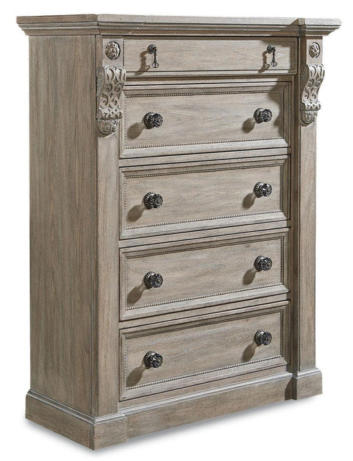 Arch Salvage 5 Drawer Jackson Chest in Parchment image