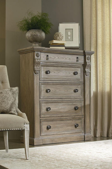 Arch Salvage 5 Drawer Jackson Chest in Parchment