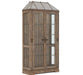 Furniture Architrave China Cabinet in Rustic Pine image
