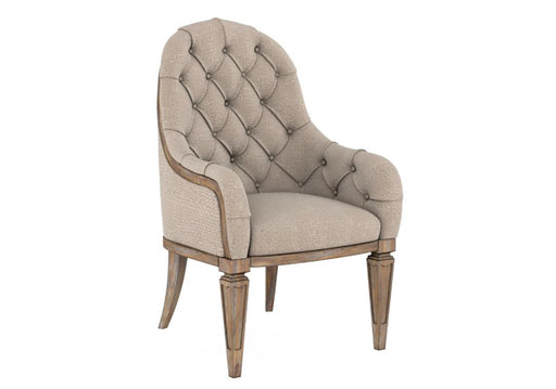 Furniture Architrave Upholstered Arm Chair in Rustic Pine image