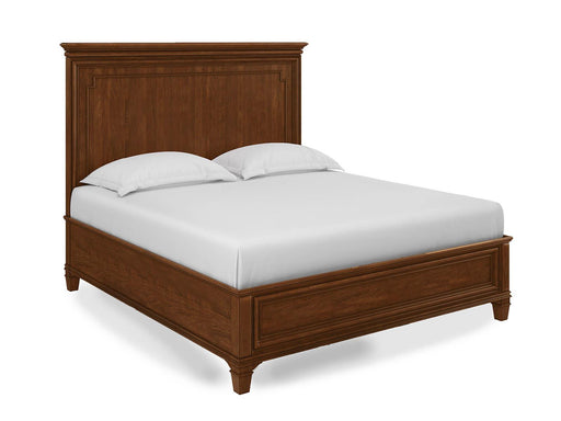 Furniture Newel King Panel Bed in Medium Cherry image