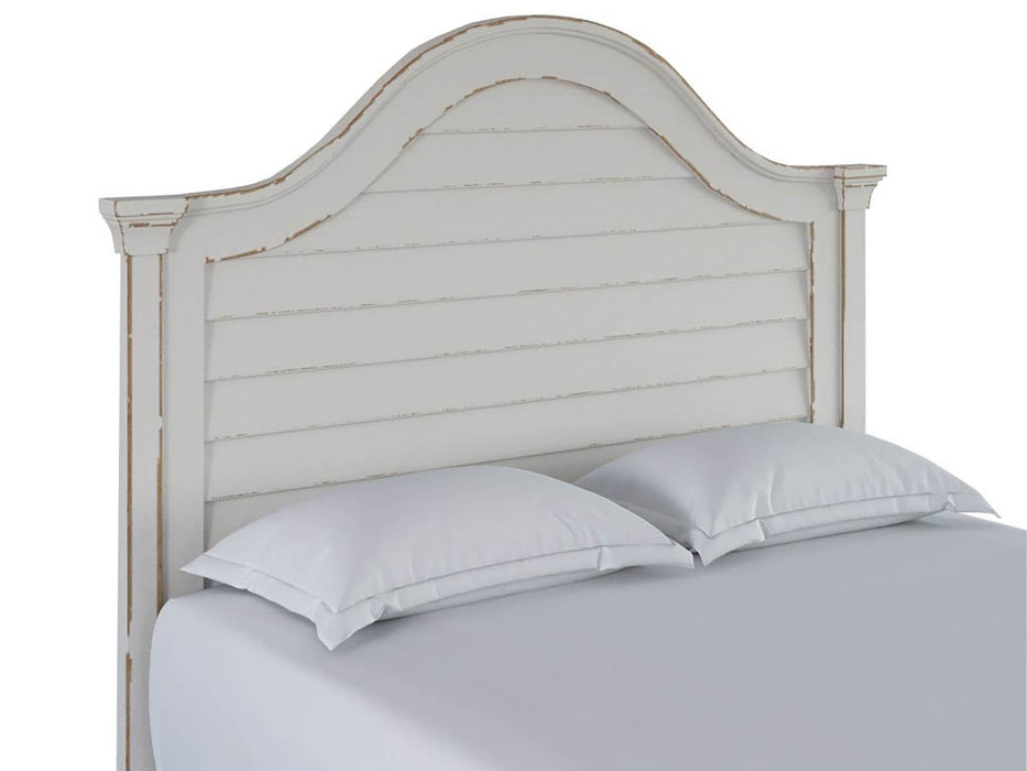 Furniture Palisade King Panel Bed in White