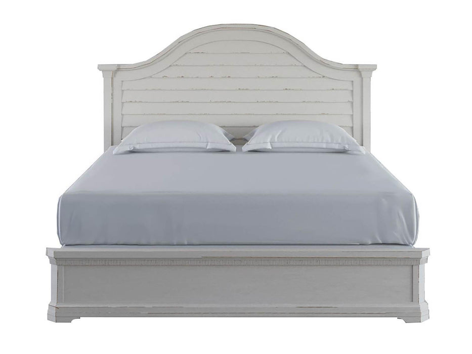 Furniture Palisade King Panel Bed in White