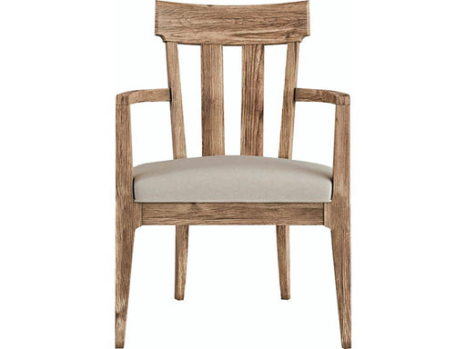Furniture Passage Arm Chair Slat Back in Light Oak (Set of 2) image