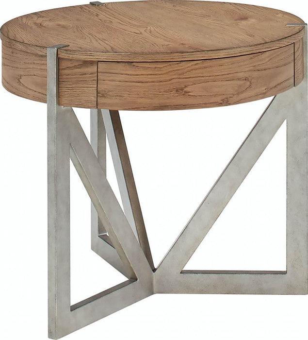 Furniture Passage End Table in Light Oak