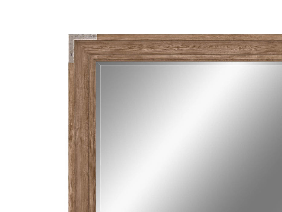 Furniture Passage Mirror in Light Oak