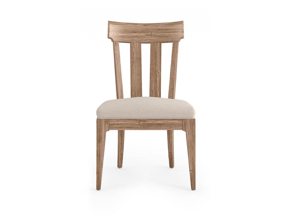 Furniture Passage Side Chair Slat Back in Light Oak (Set of 2)