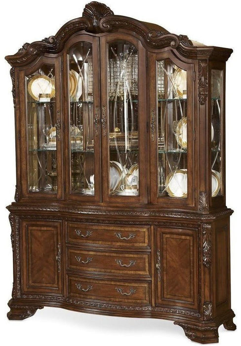 Old World China Cabinet in Cherry