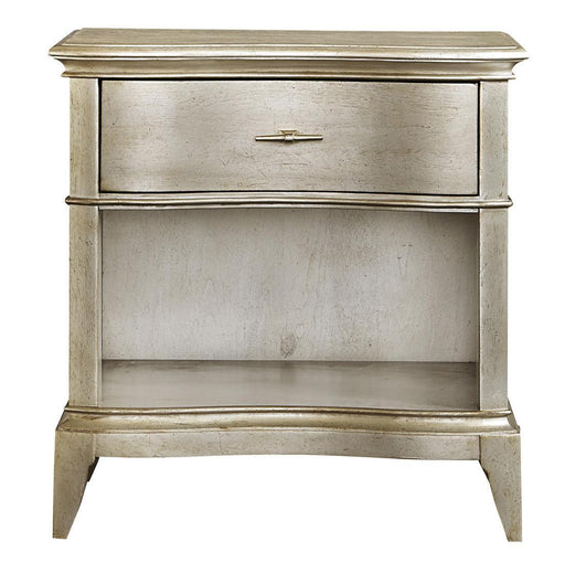 Starlite 1 Drawer Open Nightstand in Silver image
