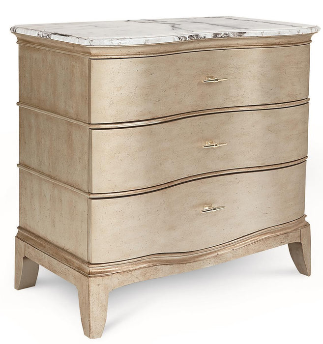 Starlite 3 Drawer Bachelor Chest in Silver image
