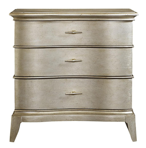 Starlite 3 Drawer Open Nightstand in Silver image