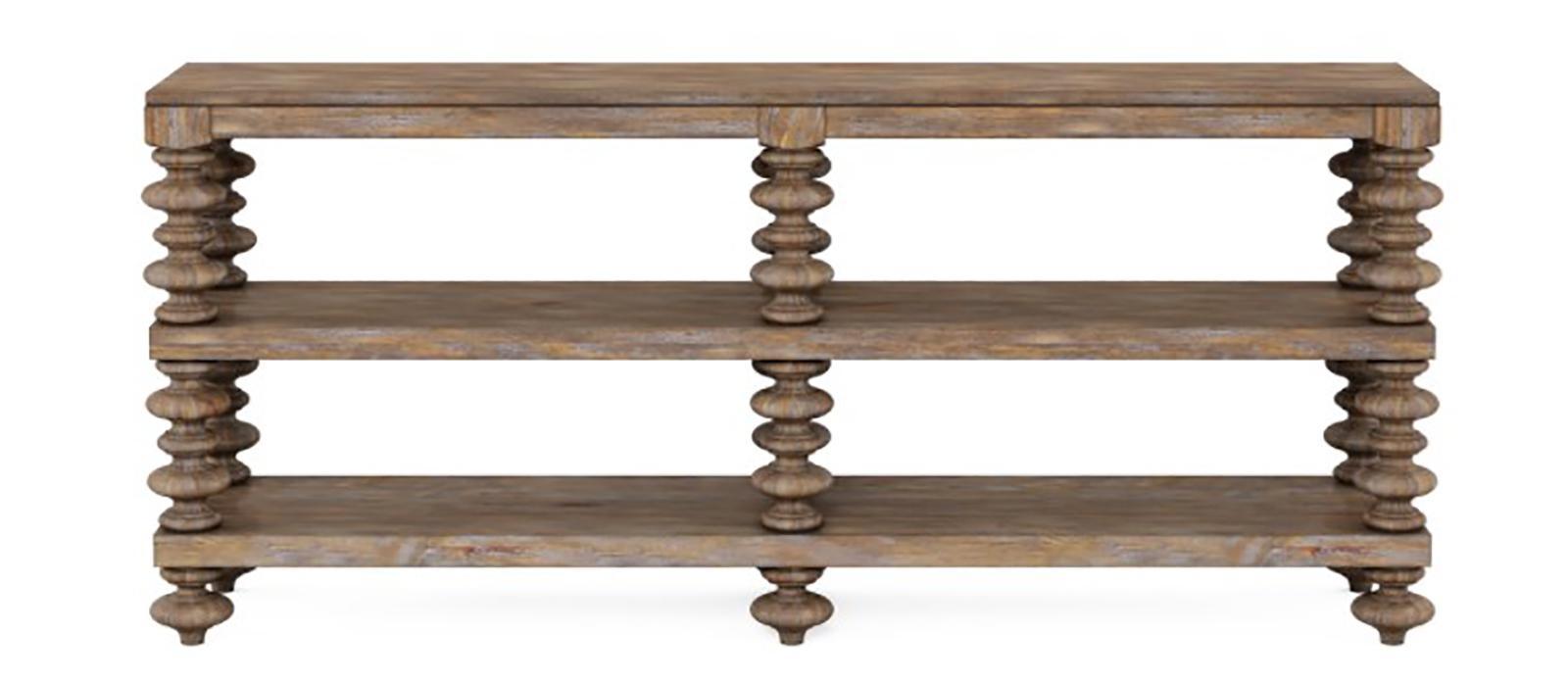Furniture Architrave Console Table in Rustic Pine
