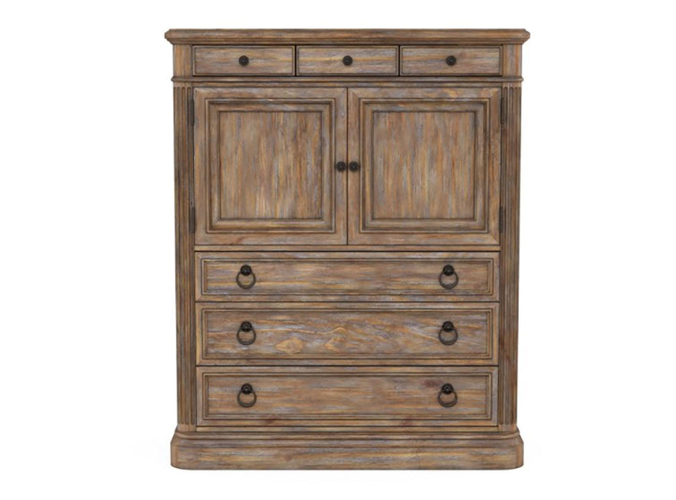 Furniture Architrave Door/Drawer Chest in Rustic Pine