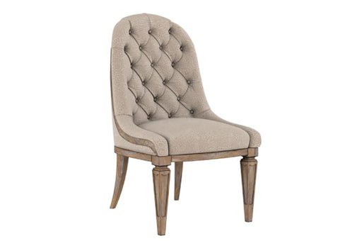 Furniture Architrave Upholstered Side Chair in Rustic Pine image