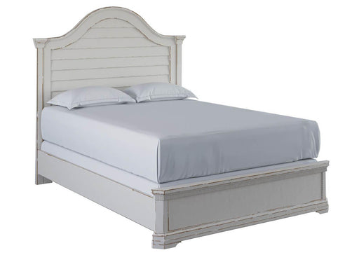 Furniture Palisade Queen Panel Bed in White image