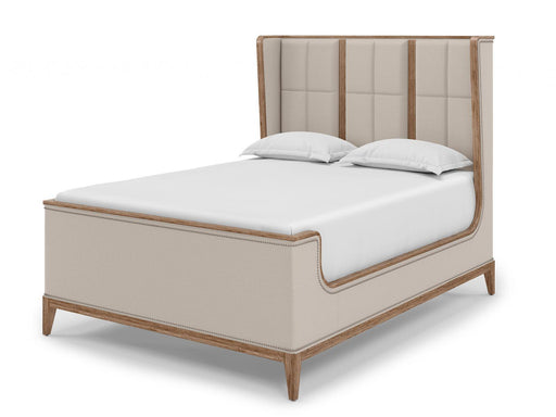 Furniture Passage King Upholstered Bed in Light Oak image