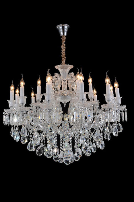 Lighting Chambord 25 Light Chandelier in Clear and Chrome