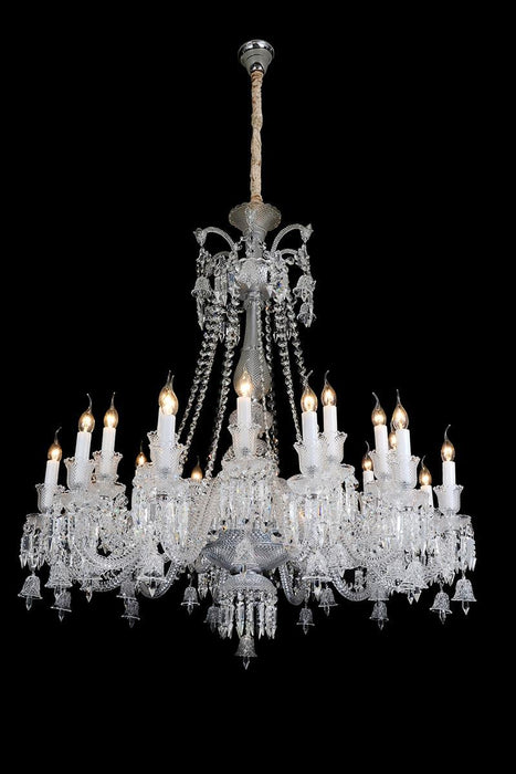 Lighting Treviso 24 Light Chandelier in Clear and Chrome