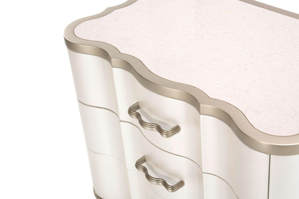 London Place Nightstand in Creamy Pearl