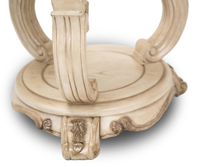 Platine de Royale Chairside Table in Champagne