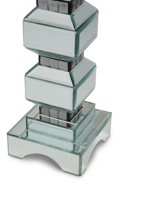 AICO Montreal 2-Tier Mirrored Candle Holder w/Crystal Accents (2/pack)