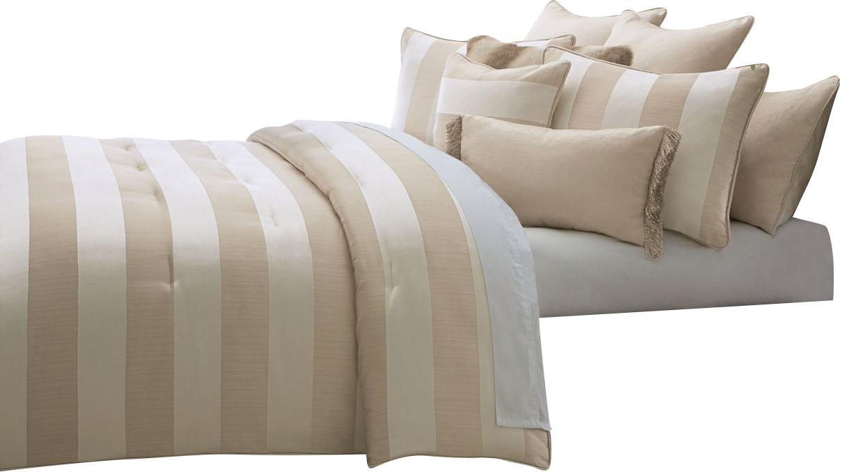 Amalfi 9-pc Queen Comforter Set in Sand