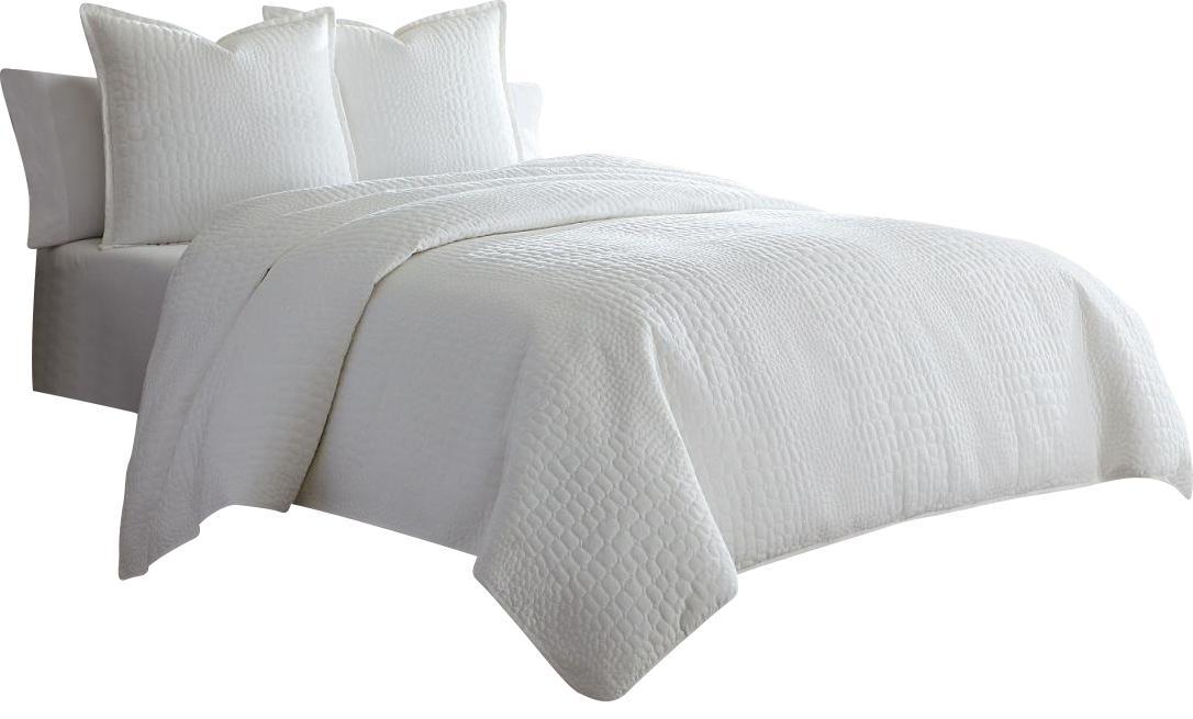 Ashworth 3-pc King Duvet /Coverlet Set in White