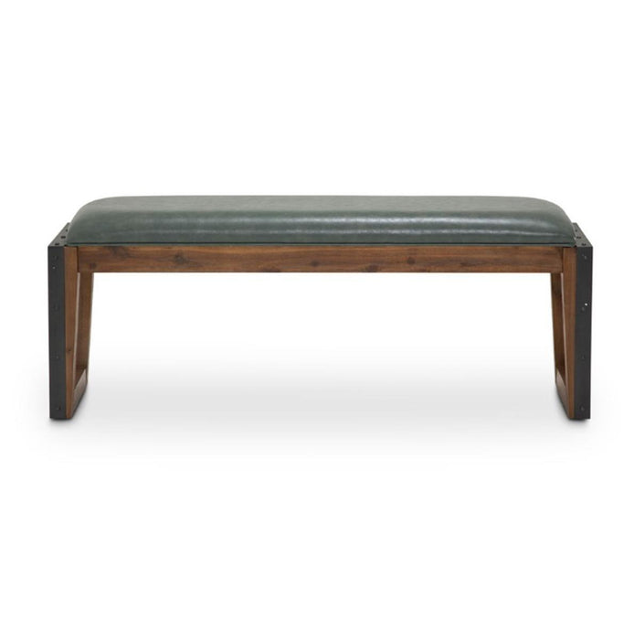 Brooklyn Walk Dining Bench in Burnt Umber