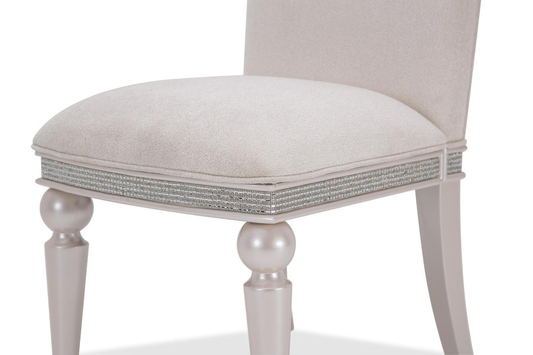 Glimmering Heights Upholstered Side Chair in Ivory