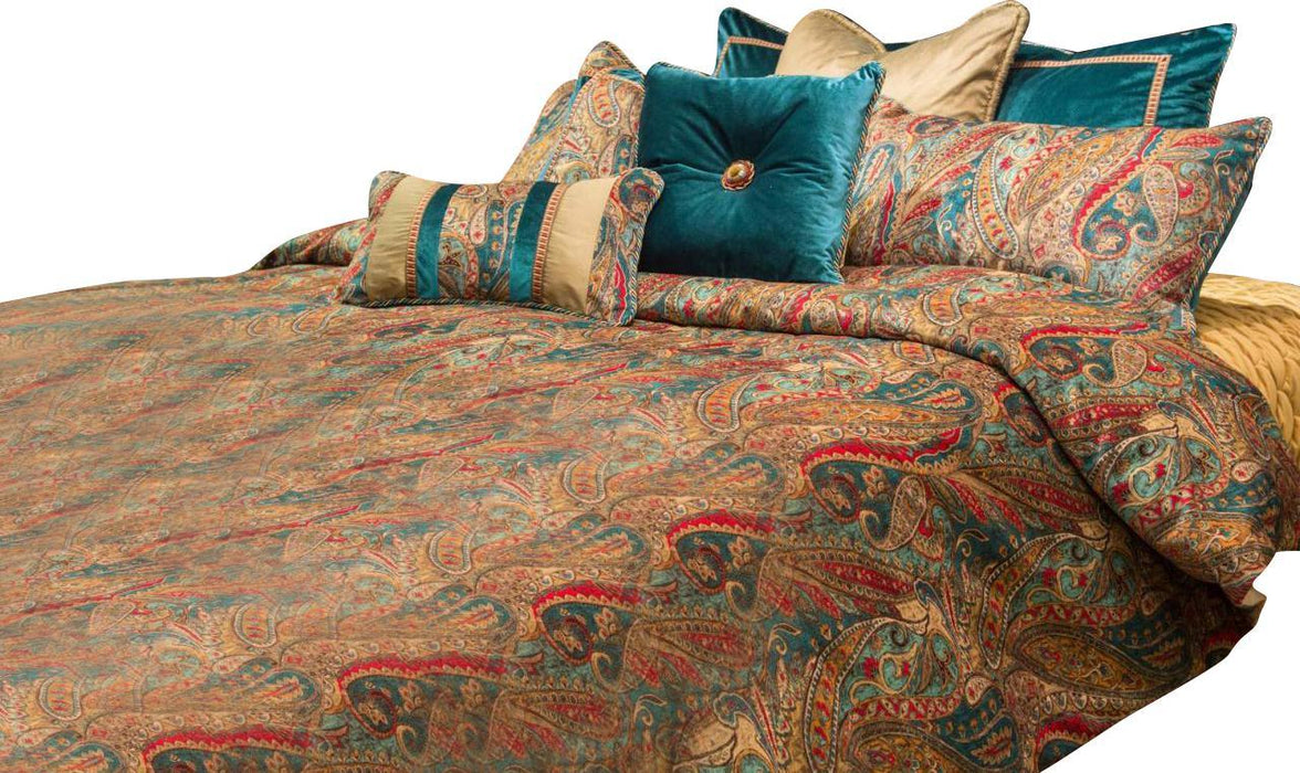 Seville 10-pc King Comforter Set in Honey