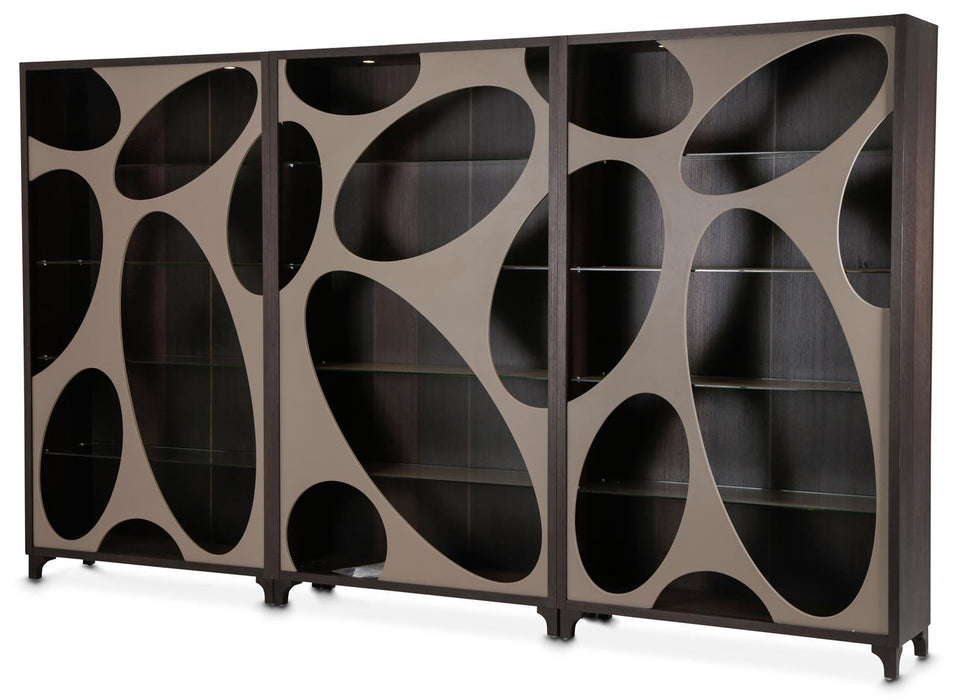 21 Cosmopolitan 3pc Curio in Taupe/Umber
