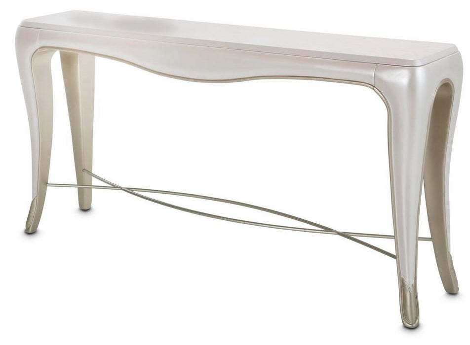 Furniture London Place Console in Creamy Pearl
