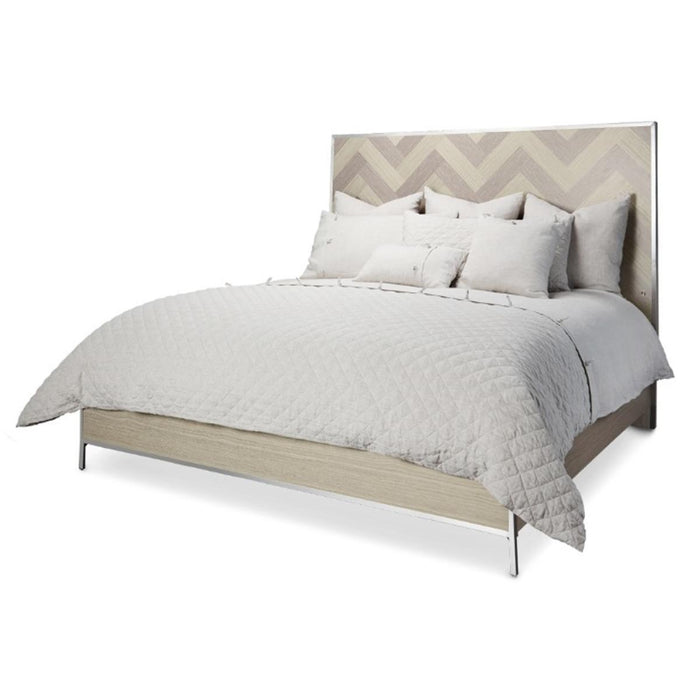 Silverlake Village Queen Panel Bed in Washed Oak KI-SLVG000QN-129
