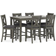 Caitbrook Counter Height Dining Table and Bar Stools (Set of 7) - Furniture City (CA)l
