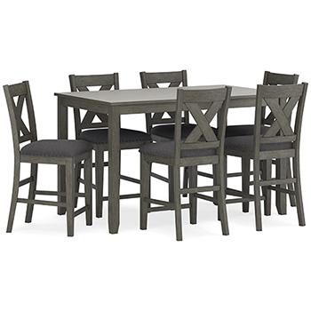 Caitbrook Counter Height Dining Table and Bar Stools (Set of 7) - Furniture City (CA)l
