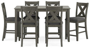 Caitbrook Counter Height Dining Table and Bar Stools (Set of 7) - Furniture City (CA)l
