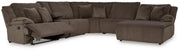 Top Tier Reclining Sectional with Chaise - Furniture City (CA)l