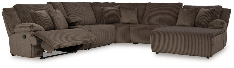 Top Tier Reclining Sectional with Chaise - Furniture City (CA)l