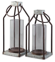 Diedrick Lantern (Set of 2) - Furniture City (CA)l