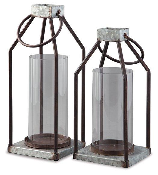 Diedrick Lantern (Set of 2) - Furniture City (CA)l