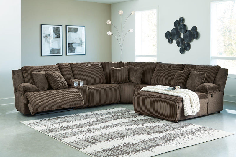 Top Tier Reclining Sectional with Chaise - Furniture City (CA)l